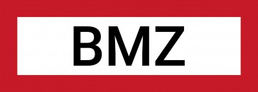 BMZ Schild Aufkleber